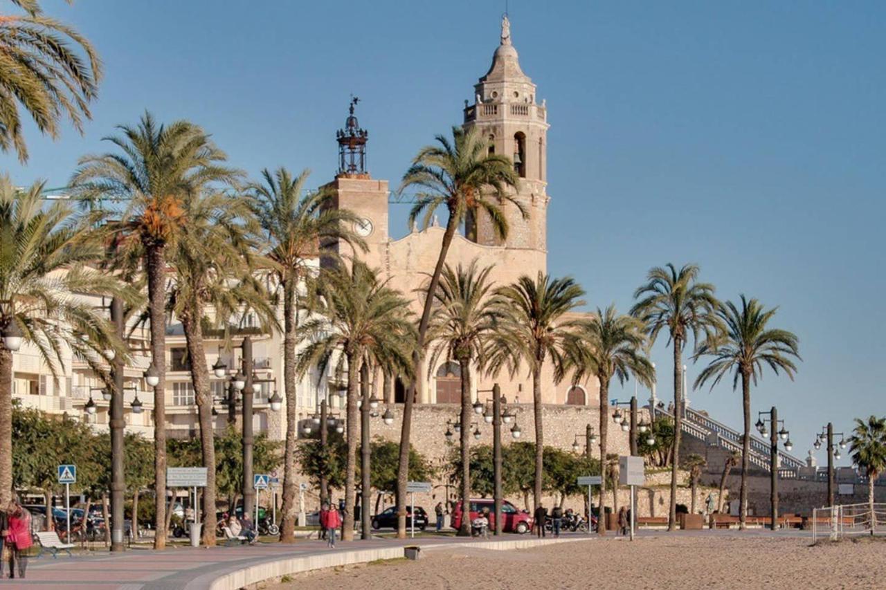 Atico Con Fantasticas Vistas Al Mar Y La Iglesia Appartement Sitges Buitenkant foto